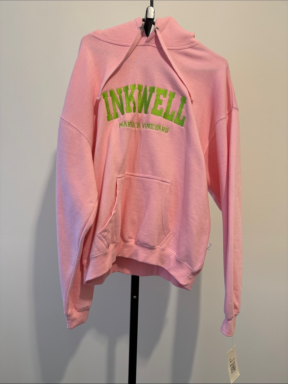Martha’s Vineyard Inkwell Pink & Green Hoodie Sweatshirt - Women